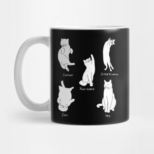 Cat Yogas Group 01 | Black Mug